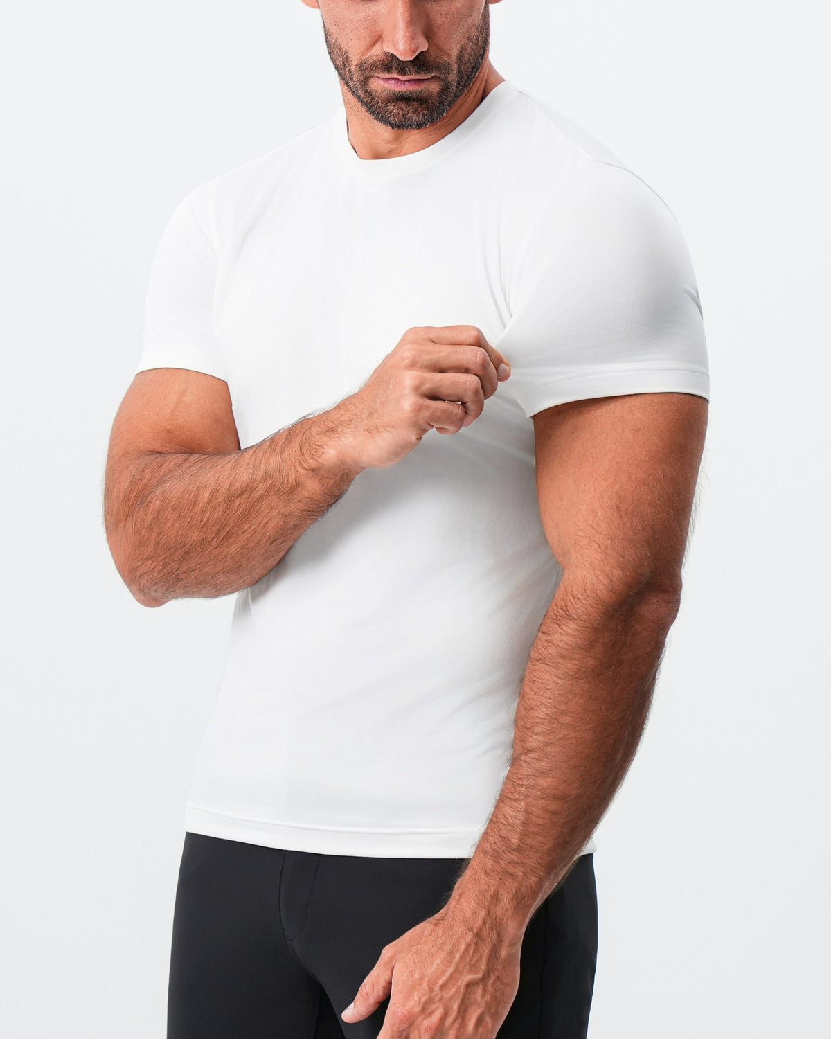 State & Liberty - Brushed Mid-Weight Short Sleeve Crewneck - White