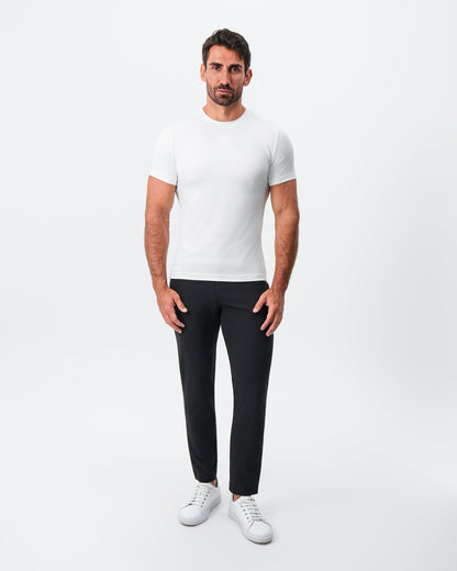 State & Liberty - Brushed Mid-Weight Short Sleeve Crewneck - White