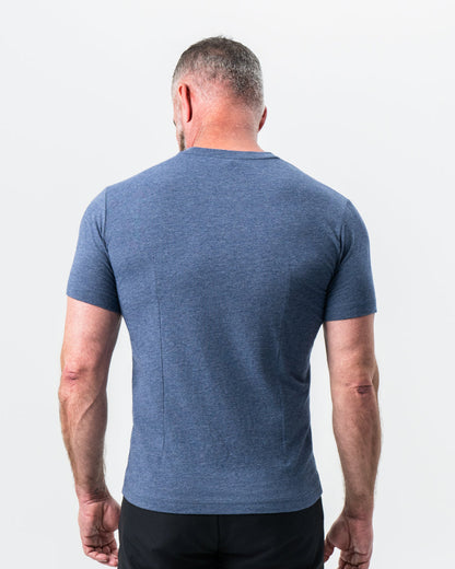 State & Liberty - "The Raymond" Storm Blue Short Sleeve Crewneck