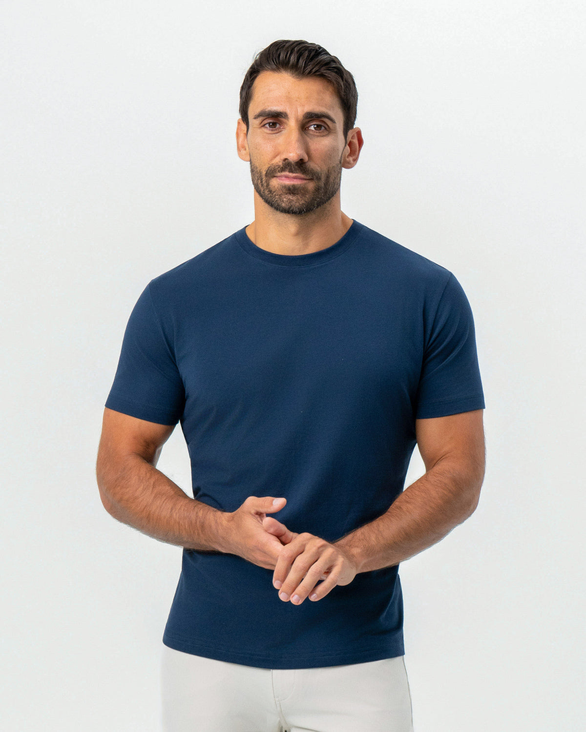 State & Liberty - "The Hartford" Navy Short Sleeve Crewneck