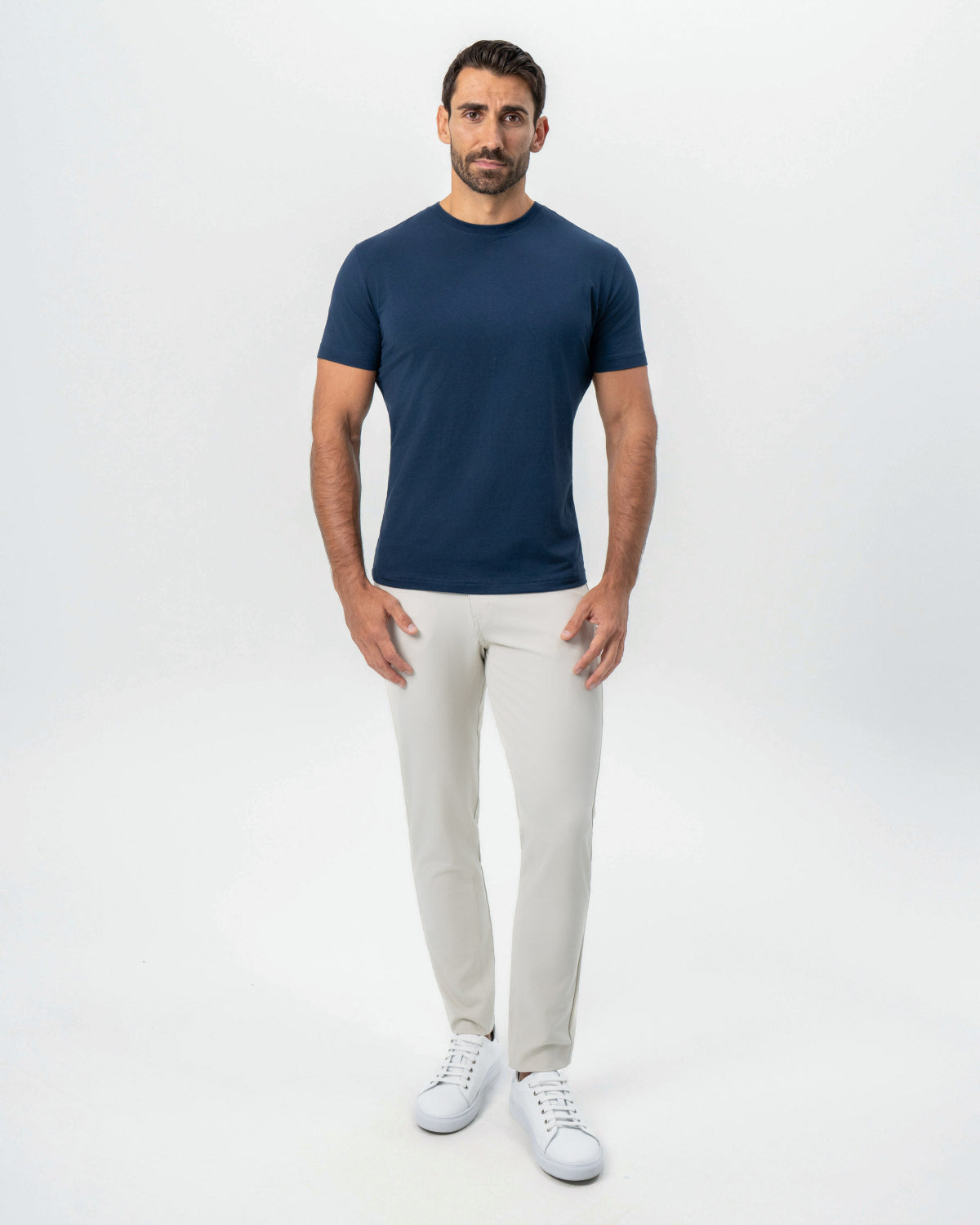 State & Liberty - "The Hartford" Navy Short Sleeve Crewneck