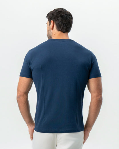 State & Liberty - "The Hartford" Navy Short Sleeve Crewneck