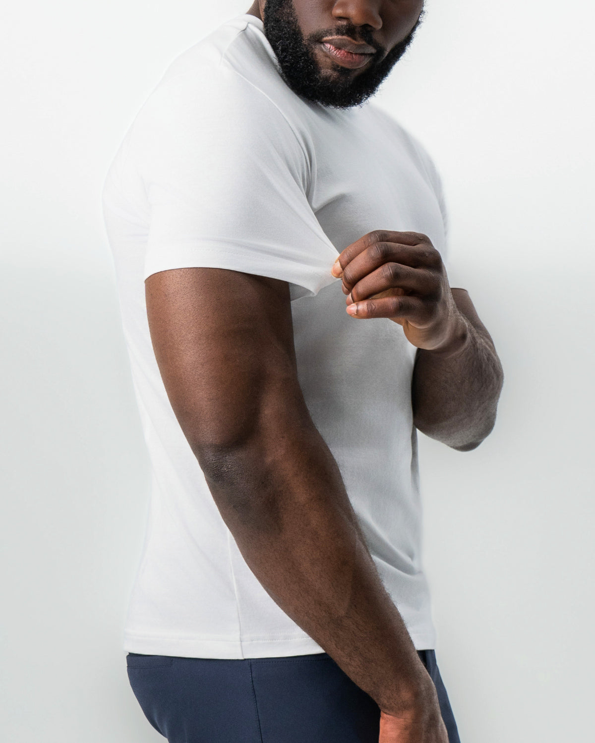 State & Liberty - "The Taylor" White Short Sleeve Crewneck