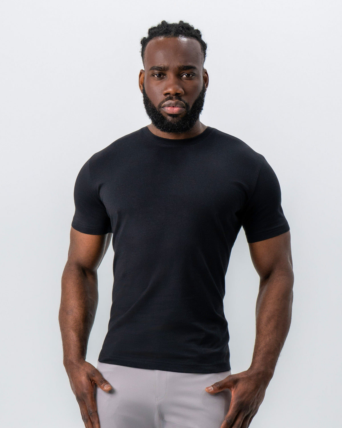State & Liberty - "The Westport" Black Short Sleeve Crewneck