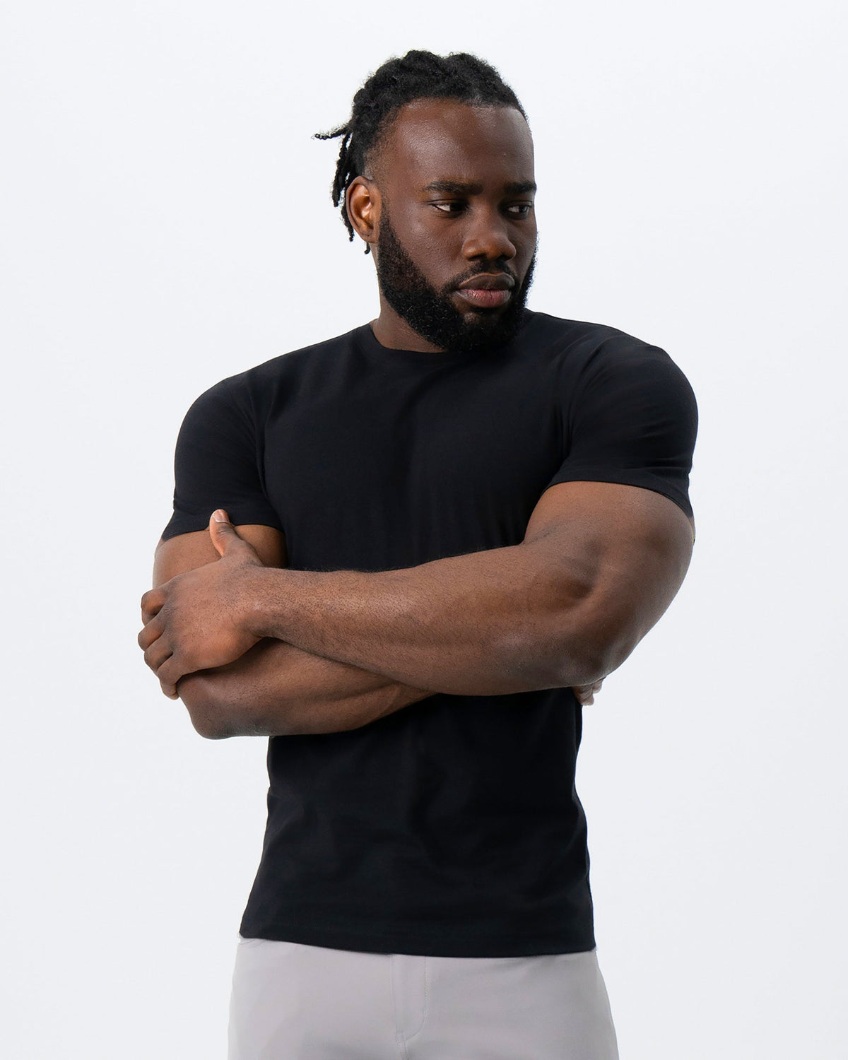 State & Liberty - "The Westport" Black Short Sleeve Crewneck