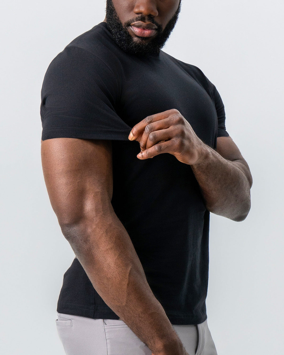 State & Liberty - "The Westport" Black Short Sleeve Crewneck