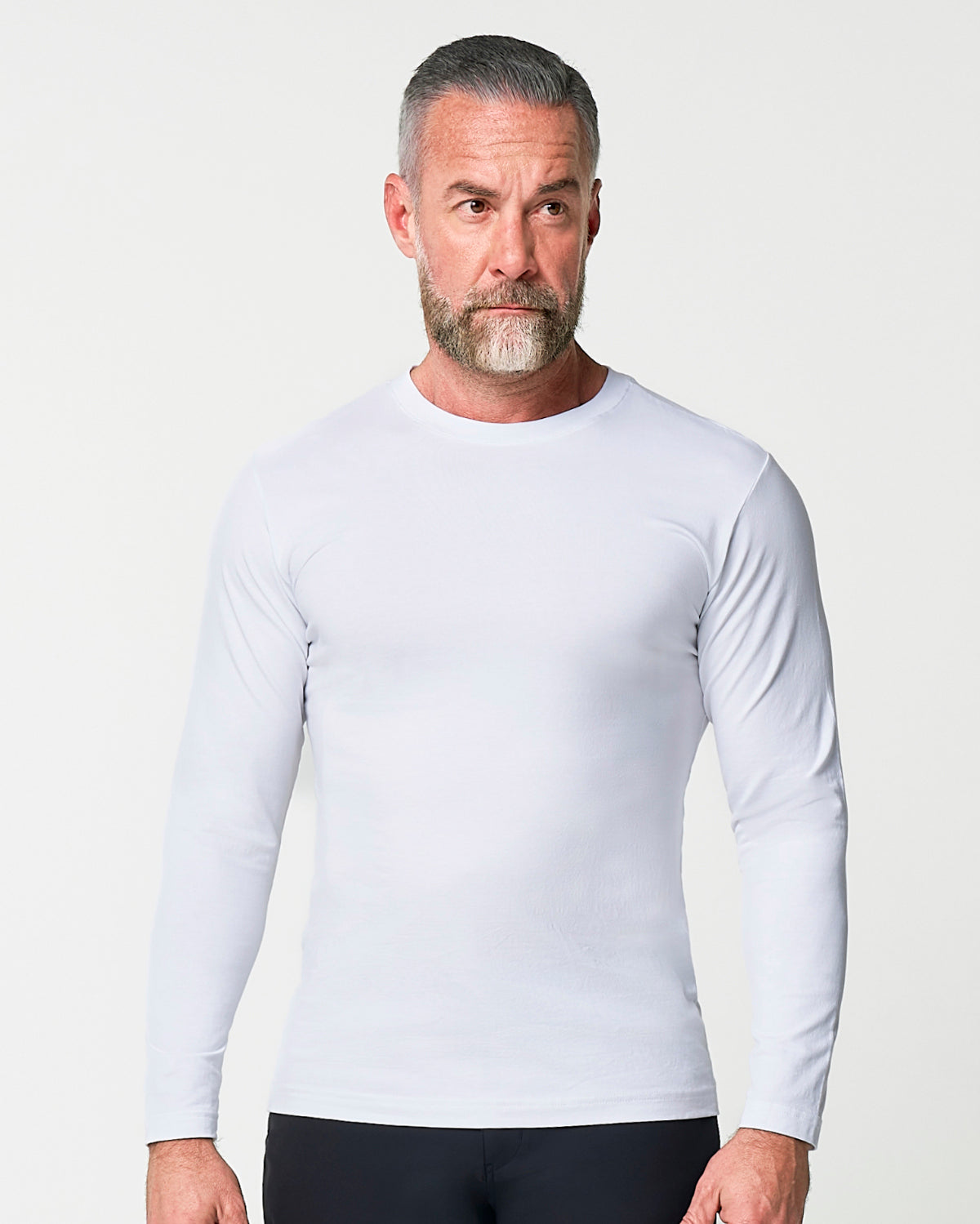 State & Liberty - "The Middletown" White Long Sleeve Crewneck