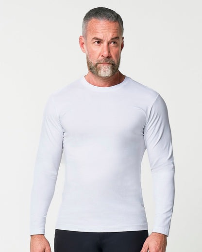 State & Liberty - "The Middletown" White Long Sleeve Crewneck