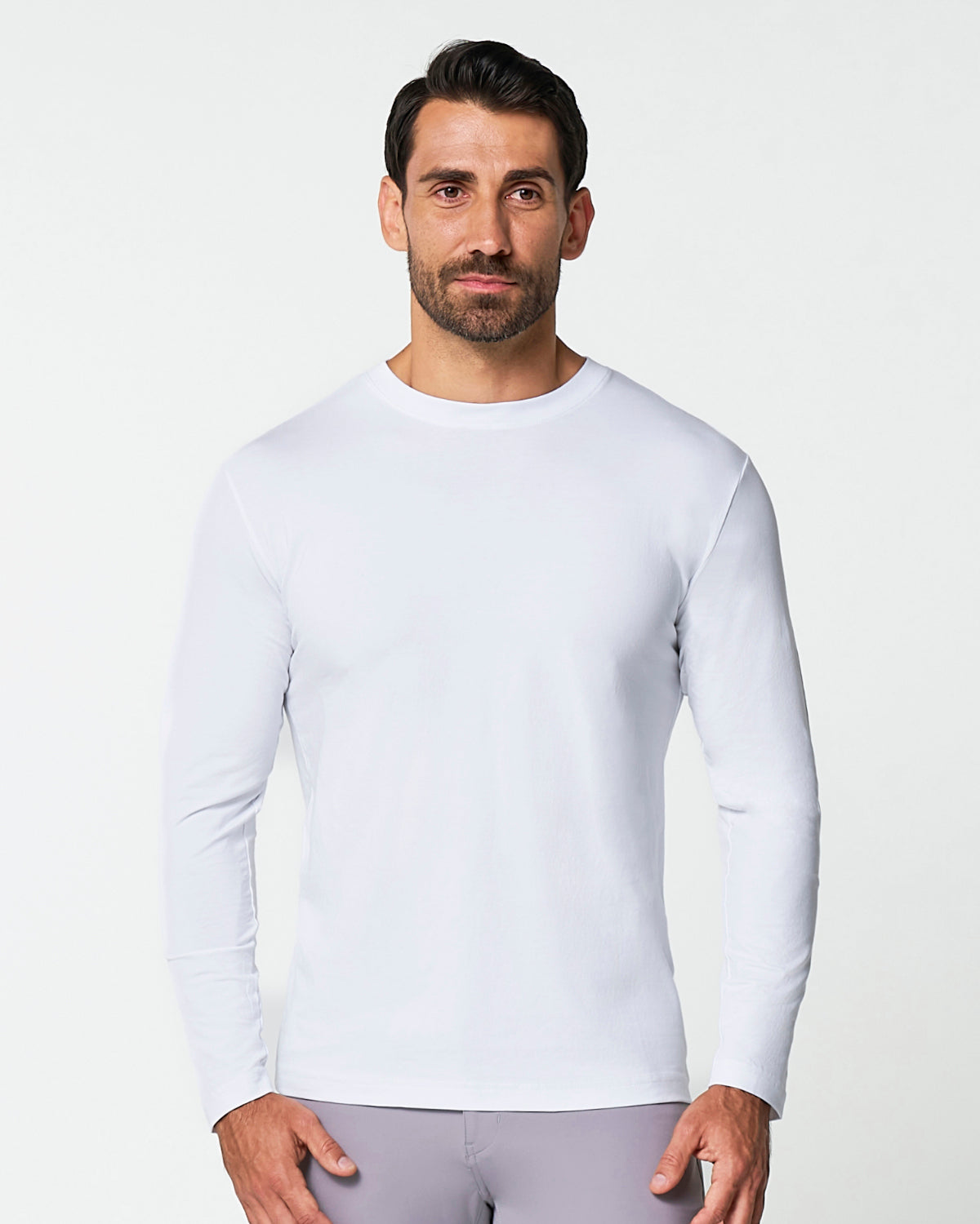 State & Liberty - "The Middletown" White Long Sleeve Crewneck