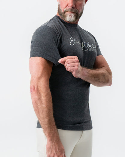 State & Liberty - Logo T-Shirt - Charcoal