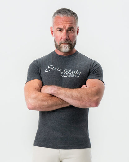 State & Liberty - Logo T-Shirt - Charcoal
