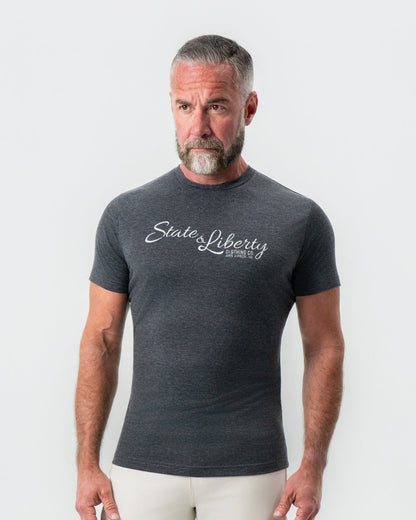 State & Liberty - Logo T-Shirt - Charcoal