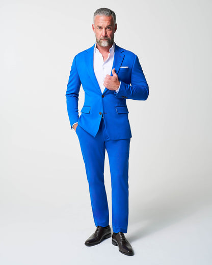 State & Liberty - Athletic Fit Stretch Suit Pants - Solid Royal Blue