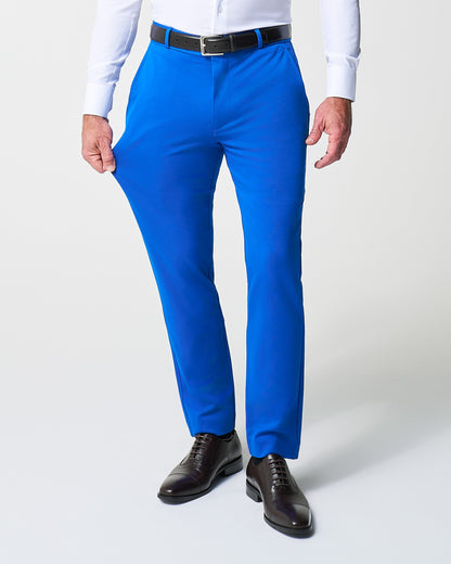 State & Liberty - Athletic Fit Stretch Suit Pants - Solid Royal Blue