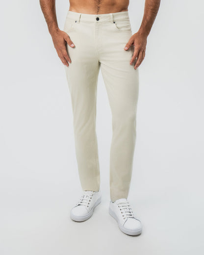 State & Liberty - Performance Cotton Twill 5 Pocket Pant - Tan