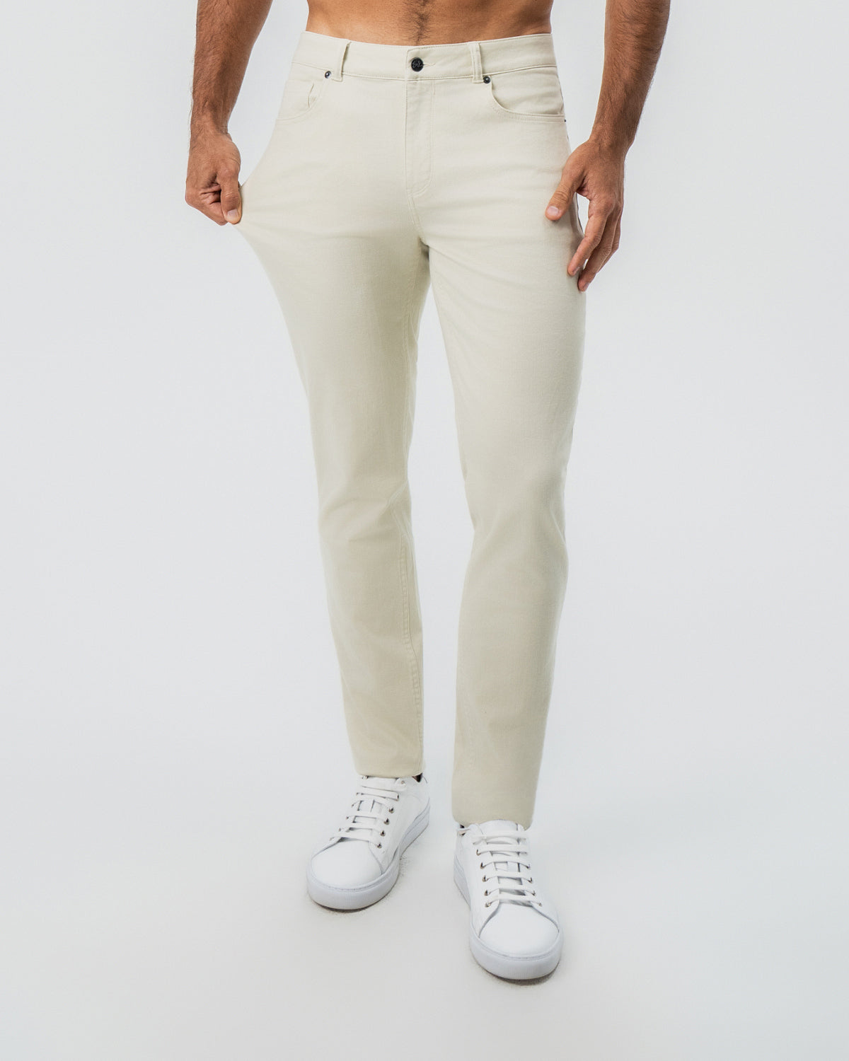 State & Liberty - Performance Cotton Twill 5 Pocket Pant - Tan