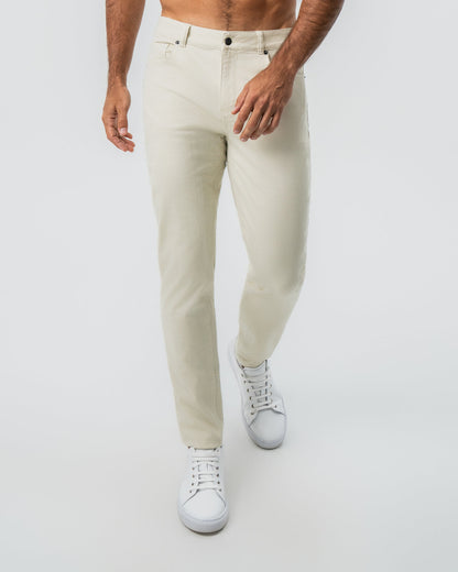 State & Liberty - Performance Cotton Twill 5 Pocket Pant - Tan