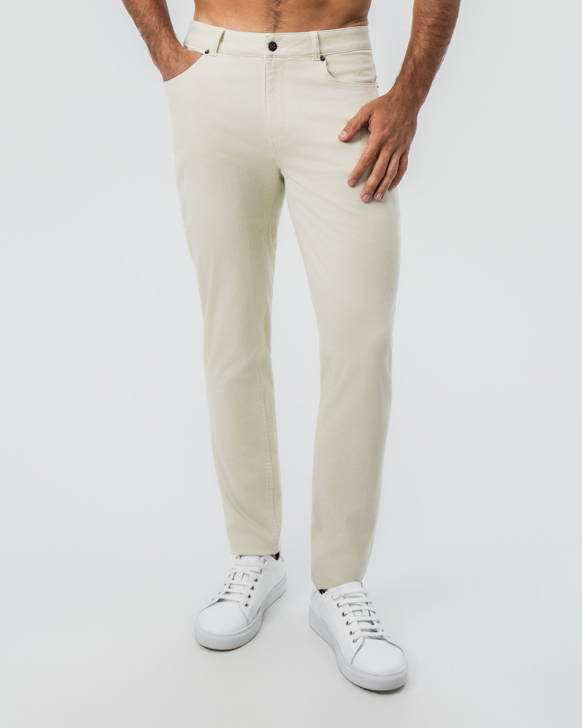 State & Liberty - Performance Cotton Twill 5 Pocket Pant - Tan