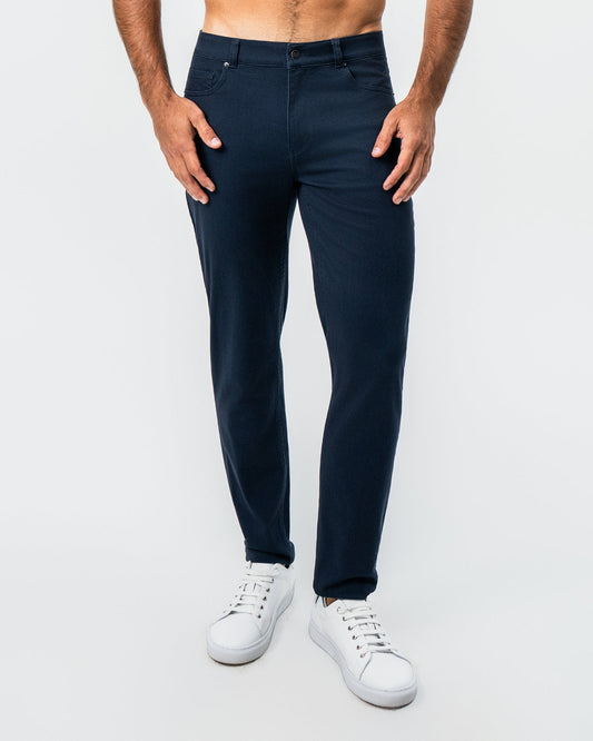 State & Liberty - Performance Cotton Twill 5 Pocket Pant - Navy