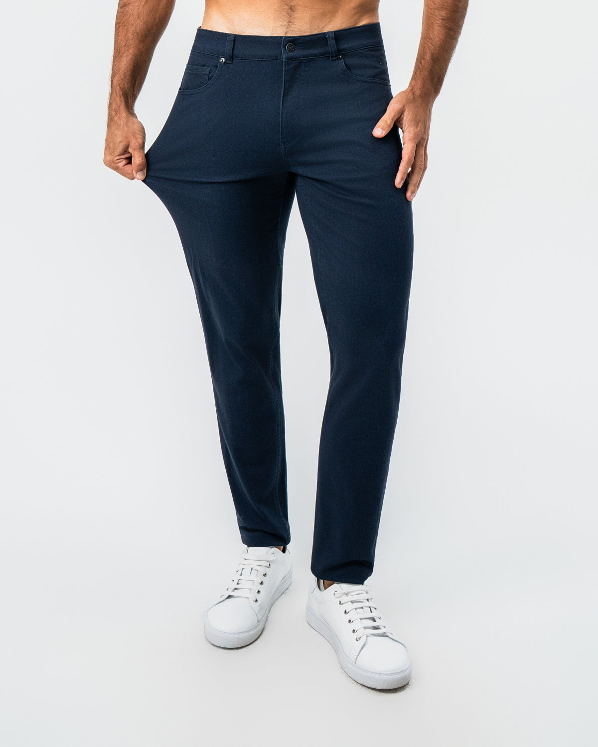 State & Liberty - Performance Cotton Twill 5 Pocket Pant - Navy