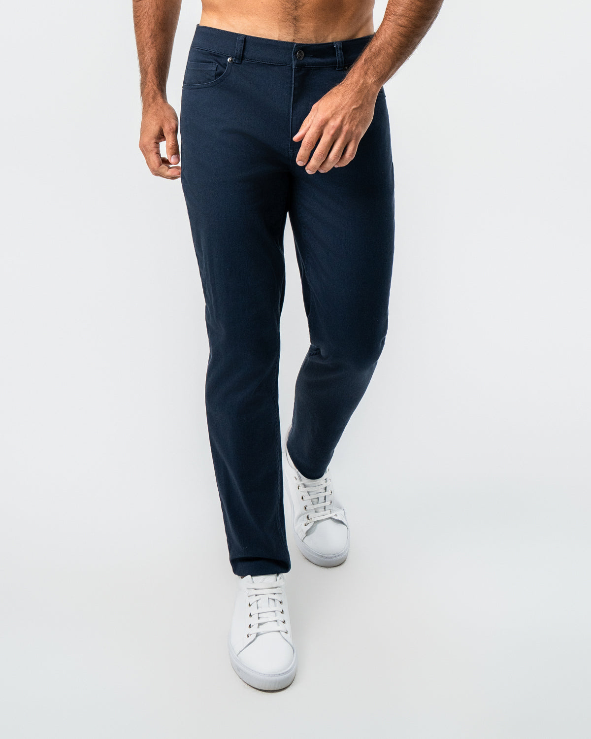 State & Liberty - Performance Cotton Twill 5 Pocket Pant - Navy