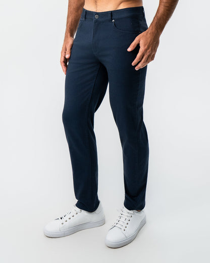 State & Liberty - Performance Cotton Twill 5 Pocket Pant - Navy