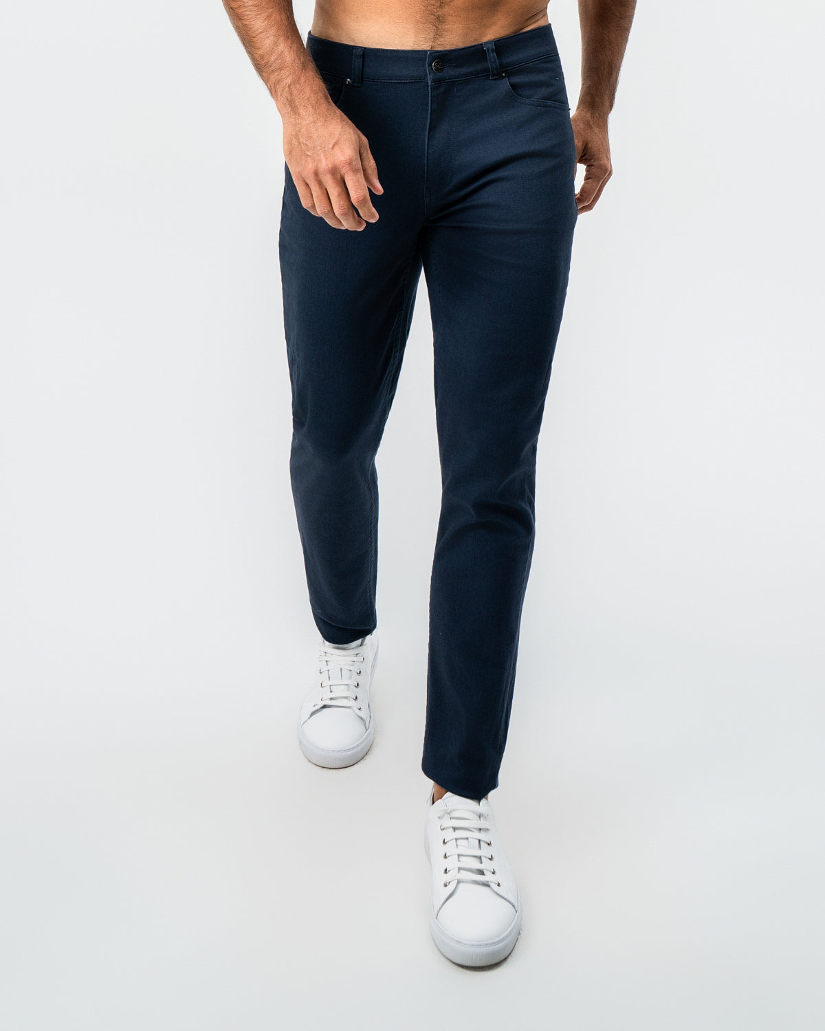State & Liberty - Performance Cotton Twill 5 Pocket Pant - Navy
