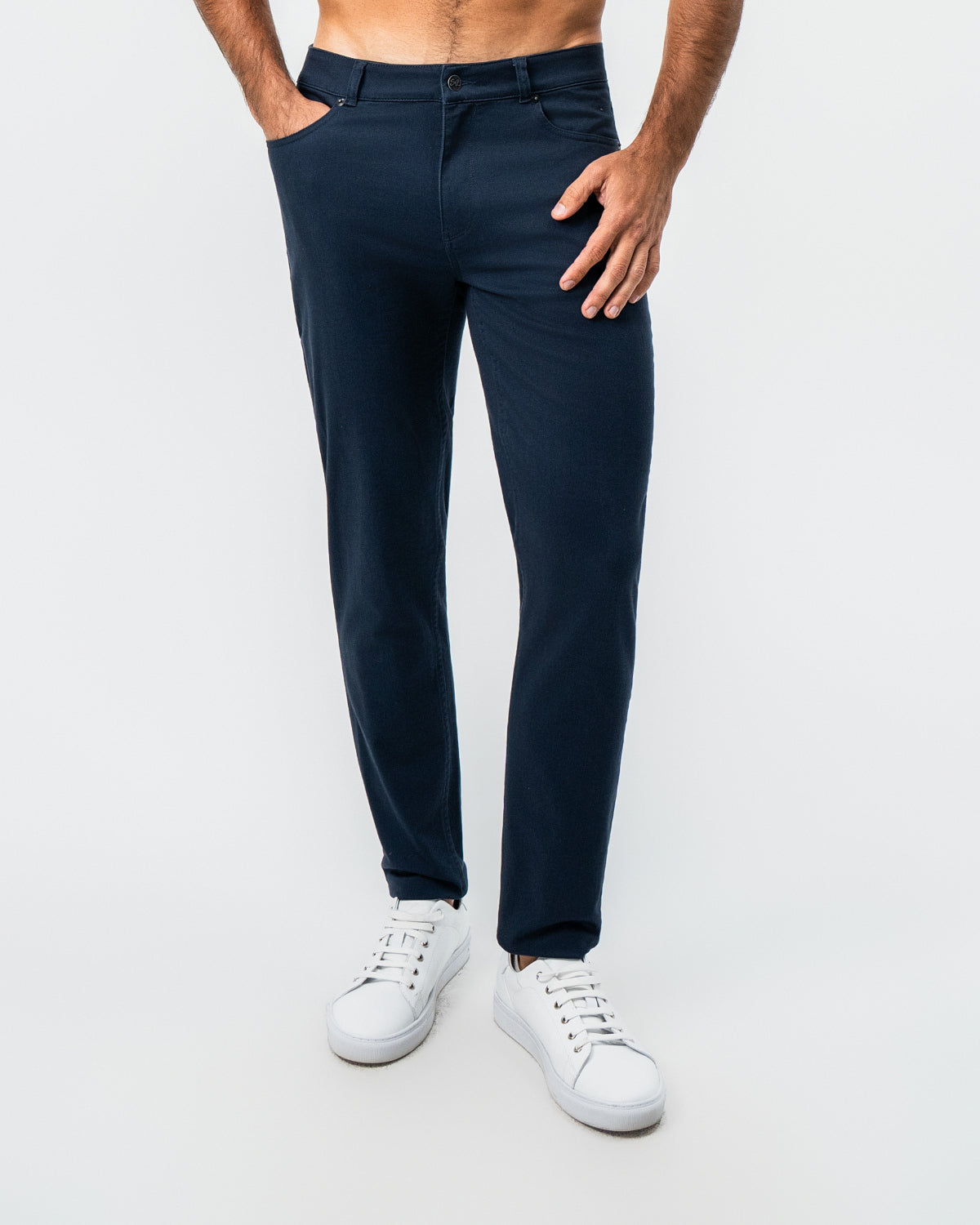 State & Liberty - Performance Cotton Twill 5 Pocket Pant - Navy