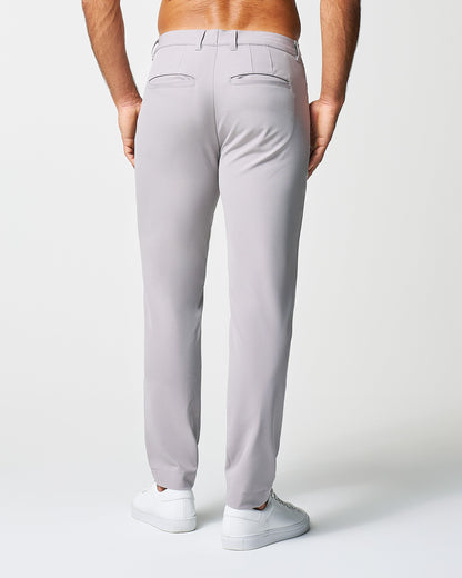 State & Liberty - Athletic Fit Stretch Tech Chino - Light Grey