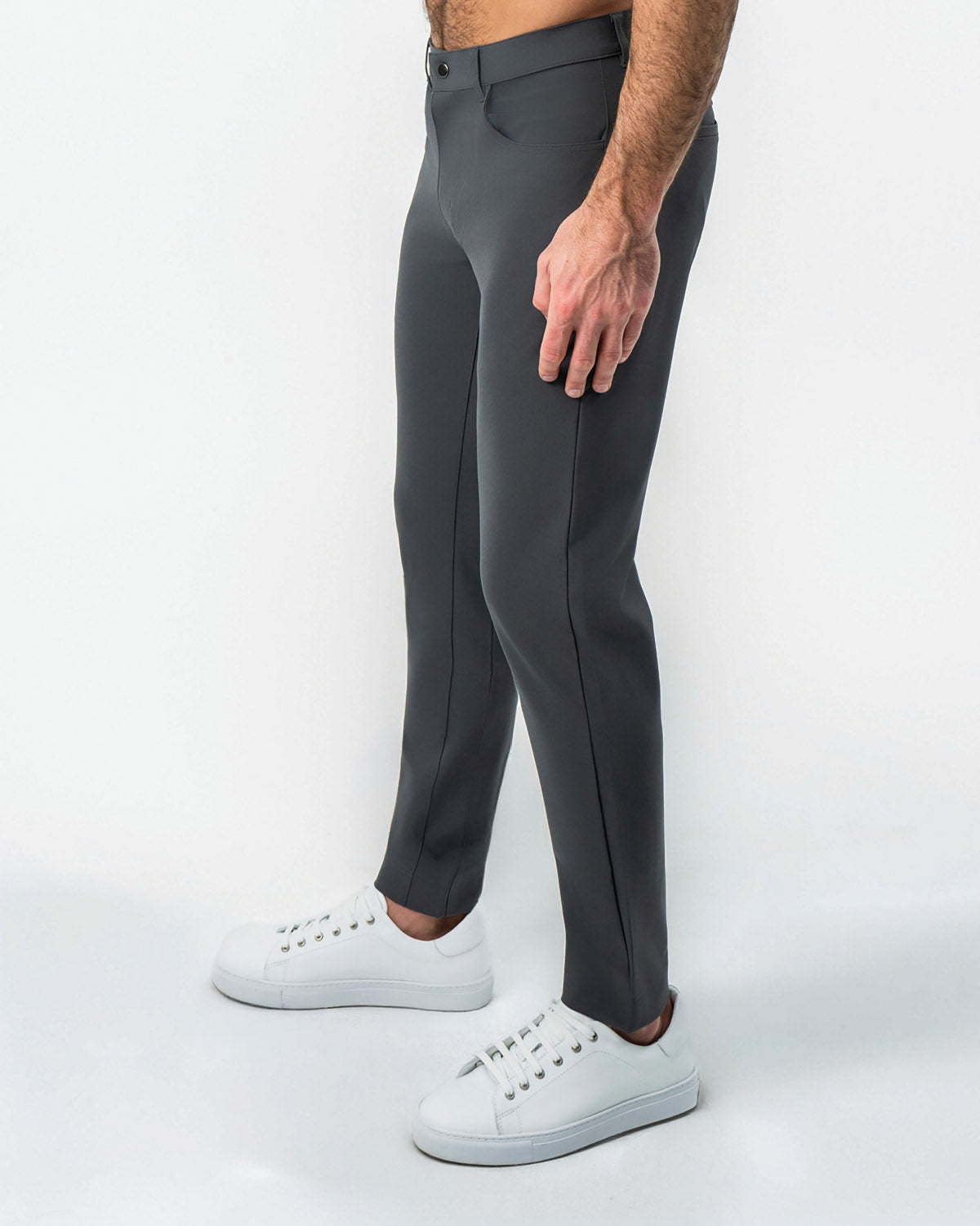 State & Liberty - Athletic Fit Stretch Tech Chino - Charcoal