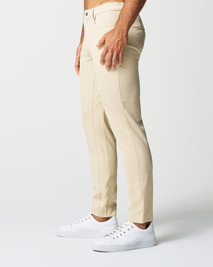 State & Liberty - Athletic Fit Stretch Tech Chino - Mid Khaki