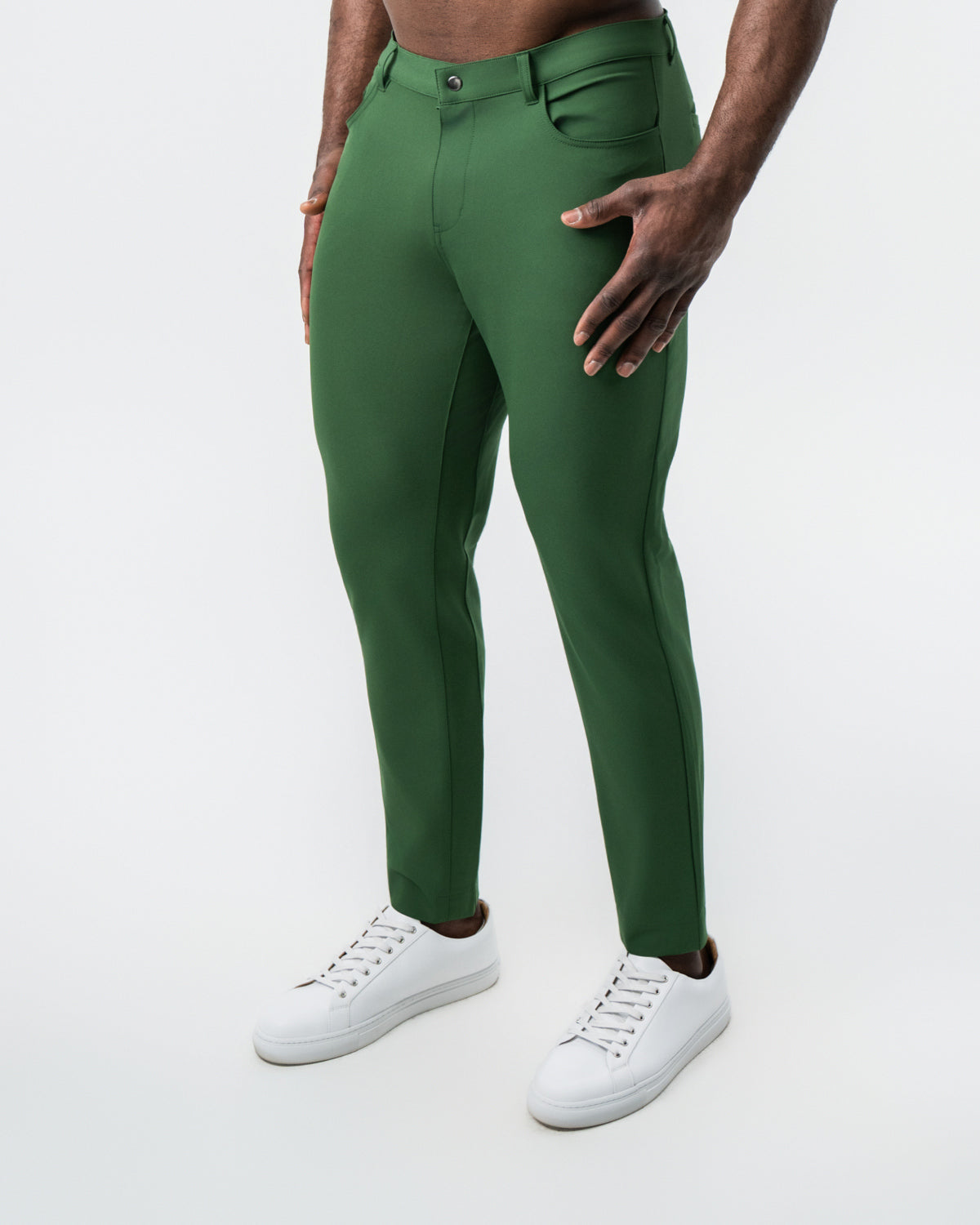 State & Liberty - Athletic Fit Stretch Tech Chino - Hunter Green