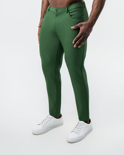 State & Liberty - Athletic Fit Stretch Tech Chino - Hunter Green