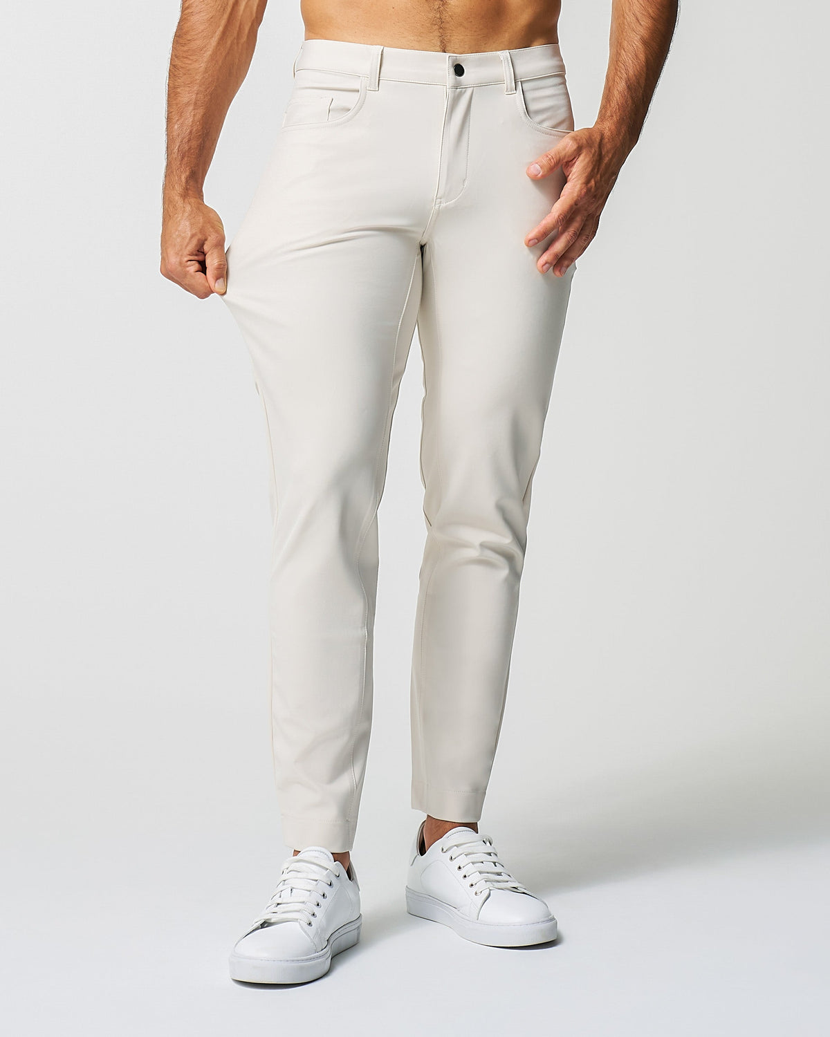 State & Liberty - Athletic Fit Stretch Tech Chino - Light Khaki