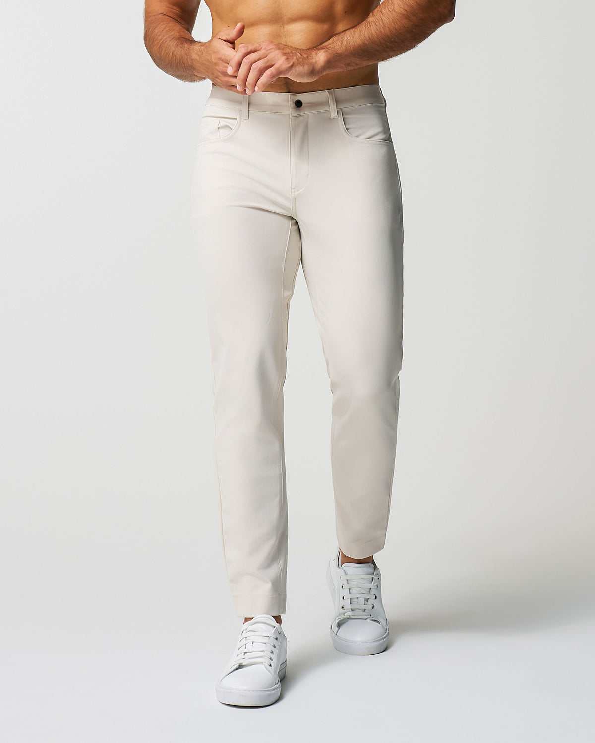 State & Liberty - Athletic Fit Stretch Tech Chino - Light Khaki