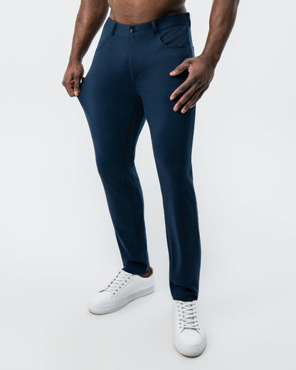 State & Liberty - Knit Chino - Navy