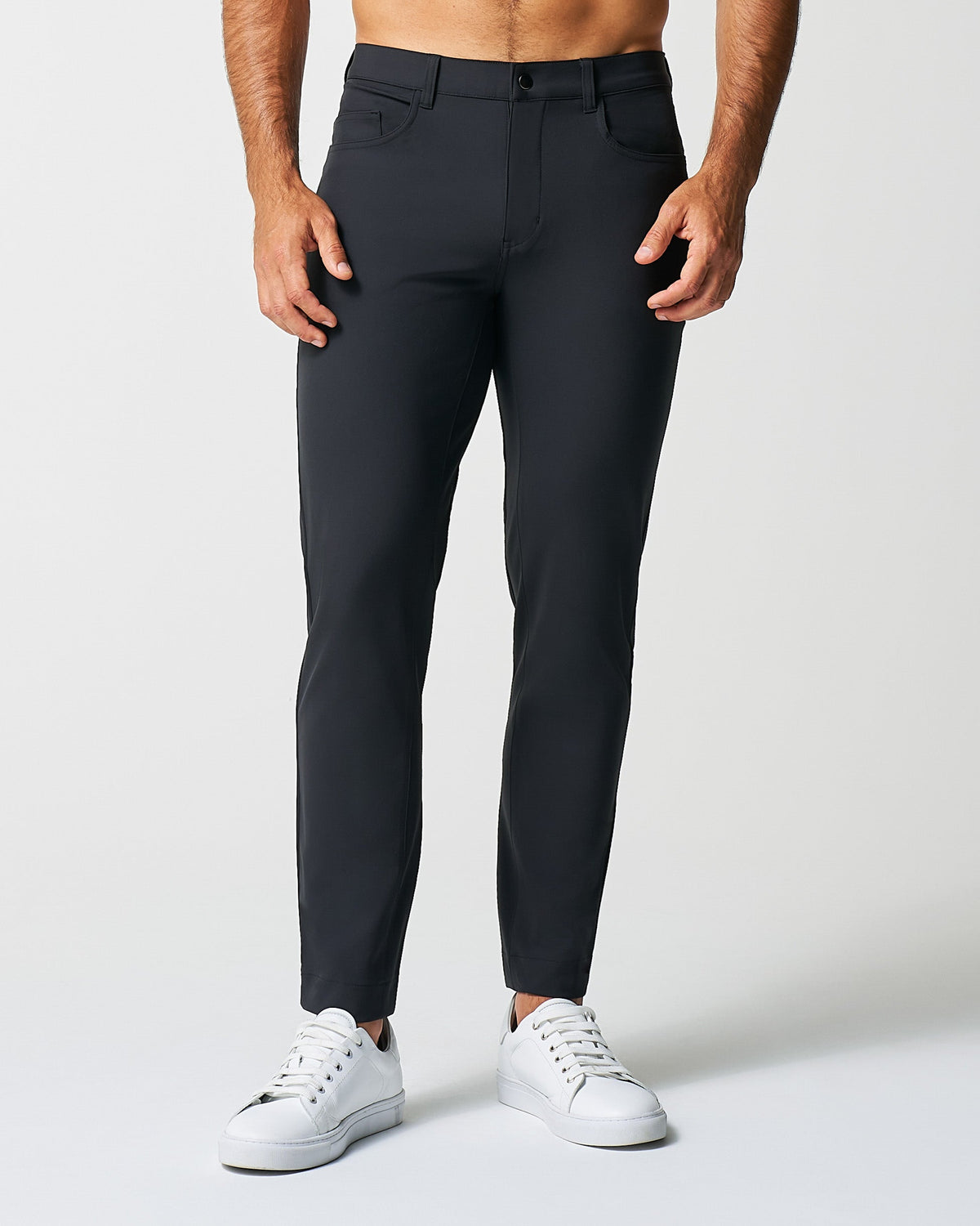 State & Liberty - Athletic Fit Stretch Tech Chino - Black