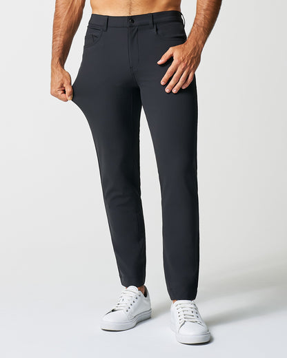 State & Liberty - Athletic Fit Stretch Tech Chino - Black