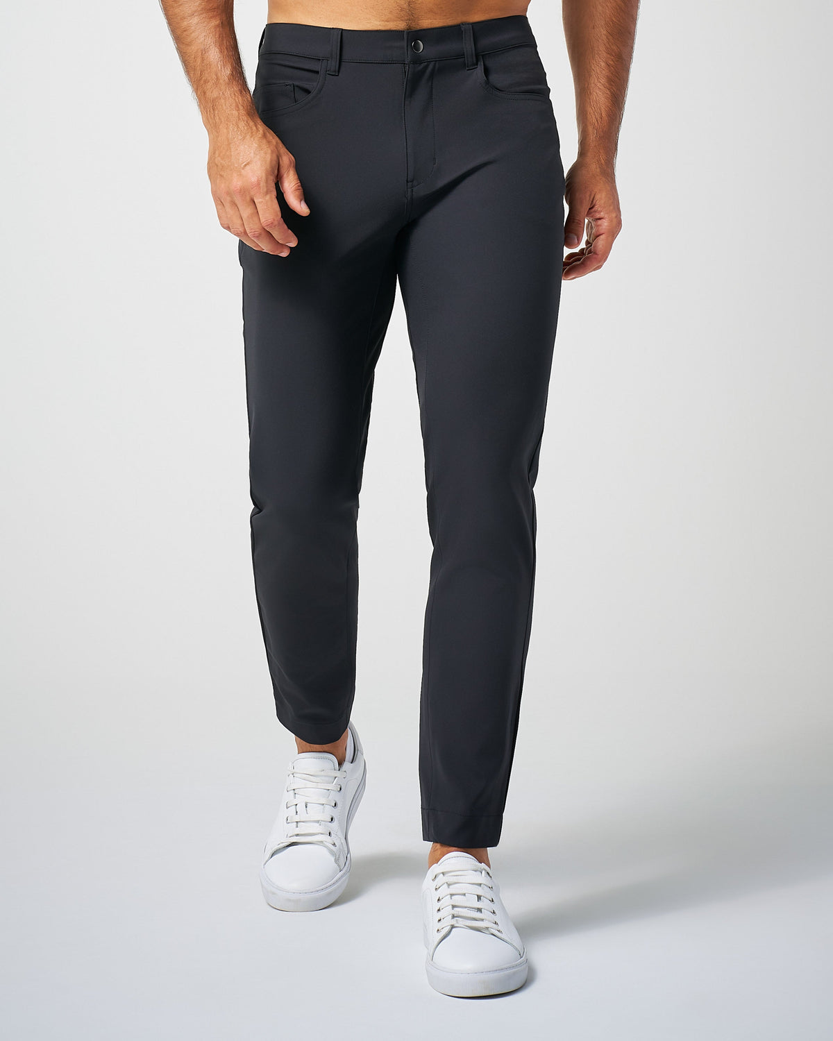 State & Liberty - Athletic Fit Stretch Tech Chino - Black