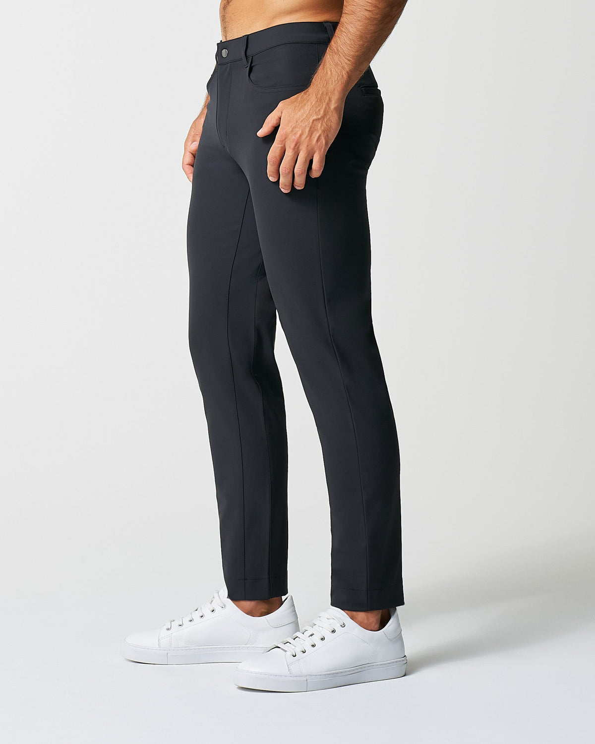 State & Liberty - Athletic Fit Stretch Tech Chino - Black