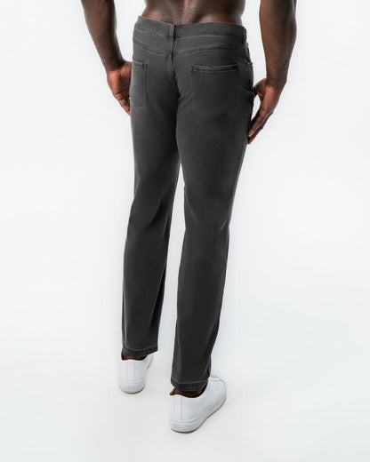 State & Liberty - Athletic Fit Stretch Jeans - Charcoal