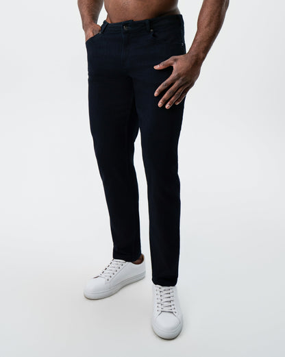 State & Liberty - Athletic Fit Stretch Jeans - Navy
