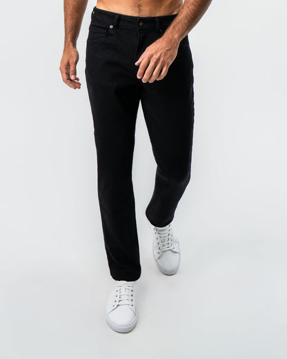 State & Liberty - Athletic Fit Stretch Jeans - Black