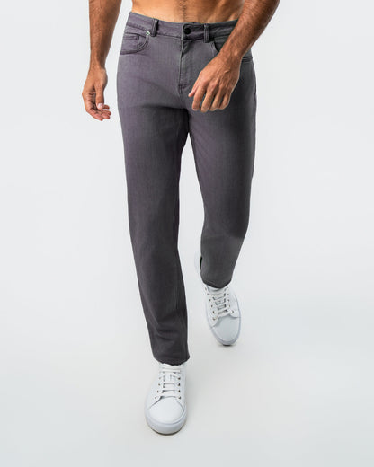 State & Liberty - Athletic Fit Stretch Jeans - Slate Grey