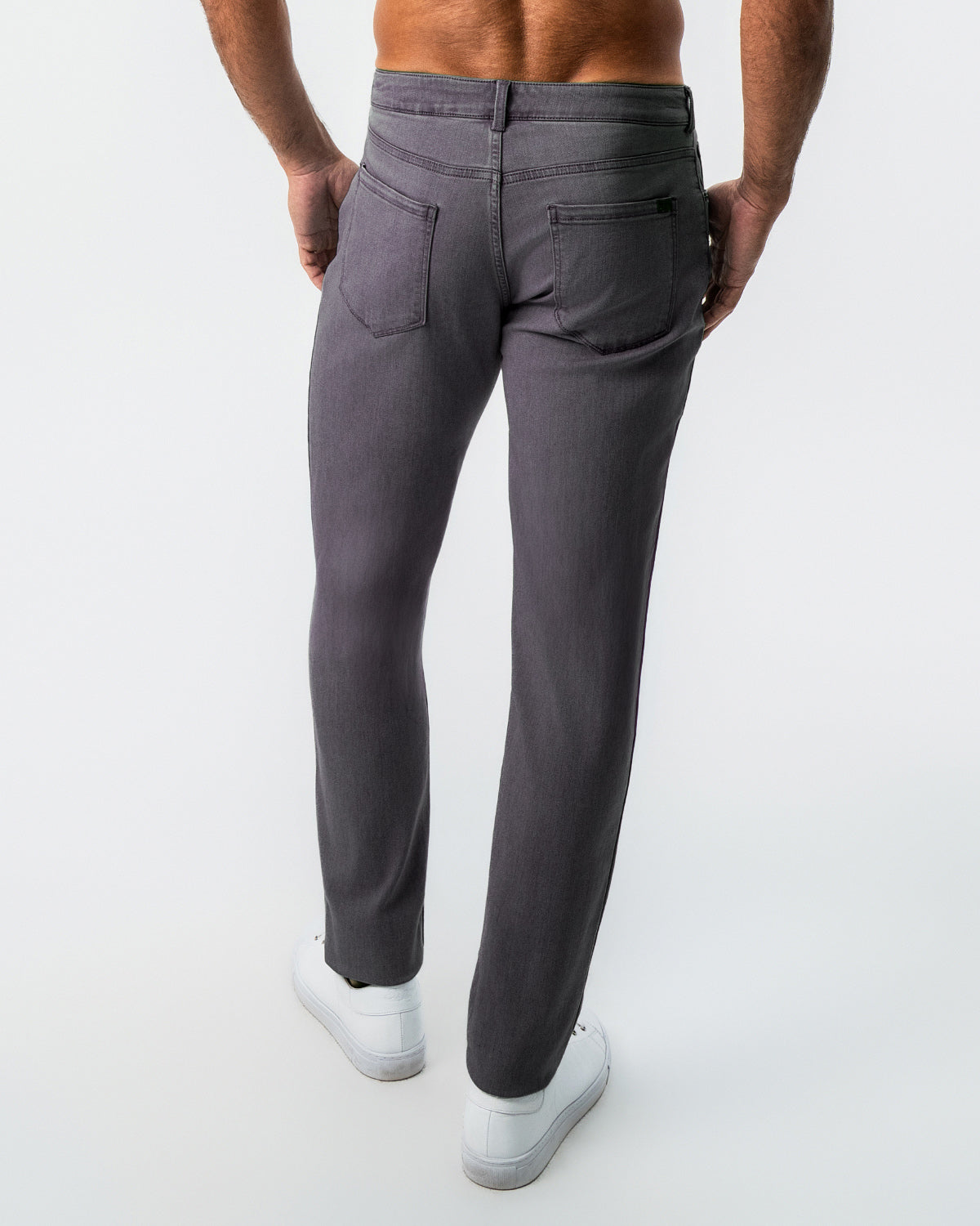 State & Liberty - Athletic Fit Stretch Jeans - Slate Grey