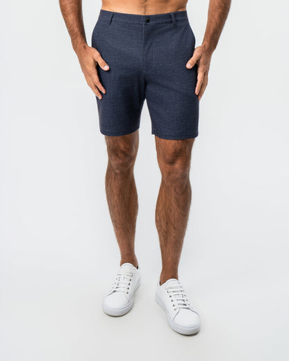 State & Liberty - Brushed Athletic Fit Short - Textured Navy