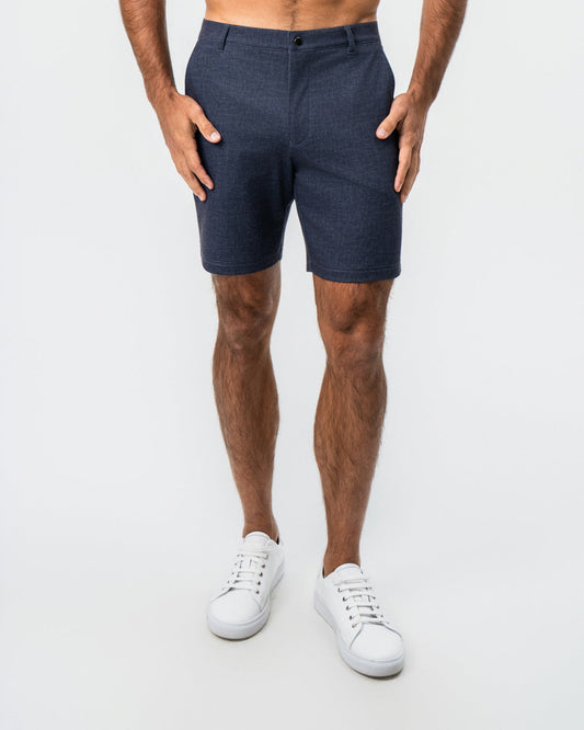 State & Liberty - Brushed Athletic Fit Short - Textured Navy