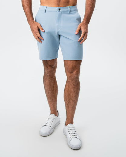 State & Liberty - Athletic Fit Shorts - Light Blue