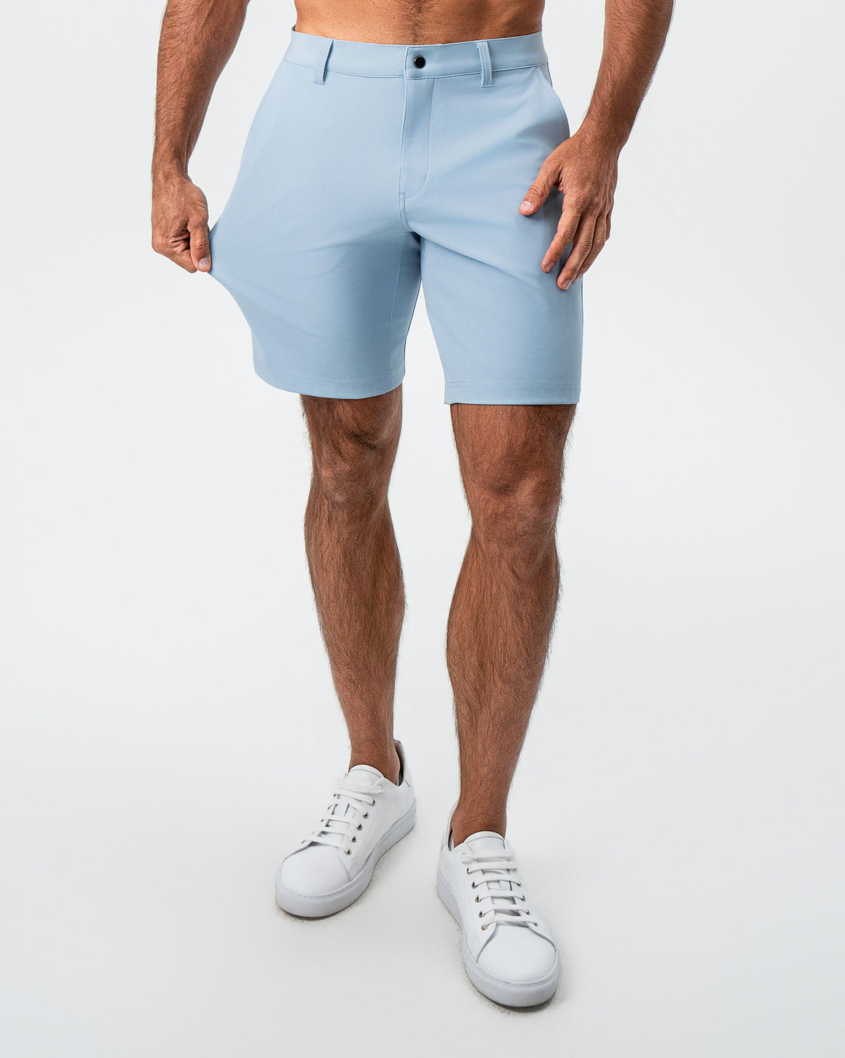 State & Liberty - Athletic Fit Shorts - Light Blue