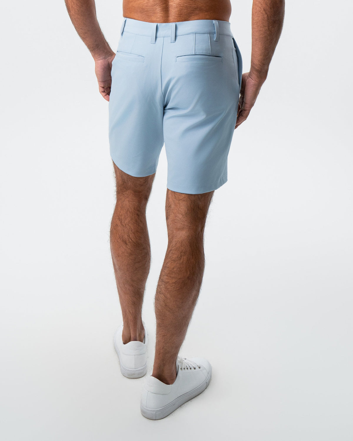 State & Liberty - Athletic Fit Shorts - Light Blue